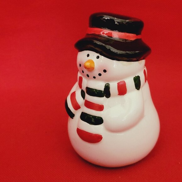Vintage Salt Pepper Snowman Shaker - Picture 7 of 12